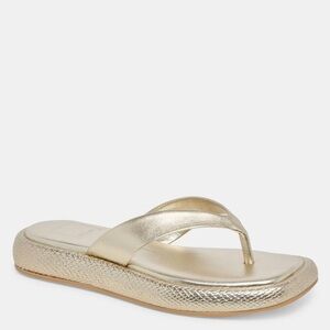 Dolce Vita Gold Platform Flipflop